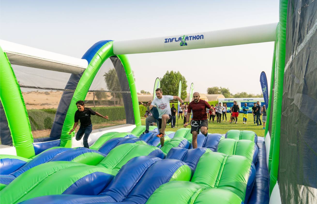 Dubai Inflatathon obstacle