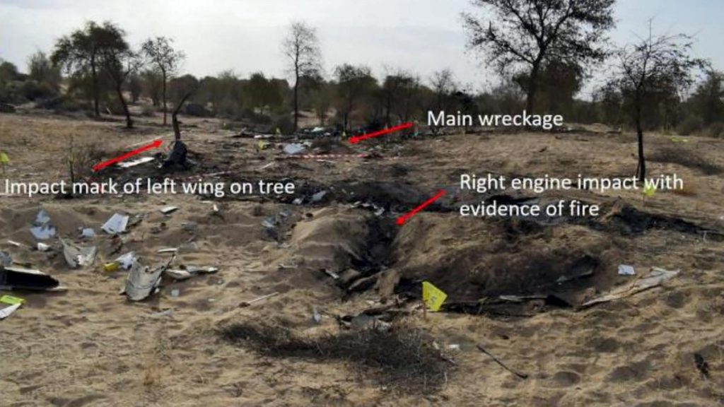 dubai plane crash investigation